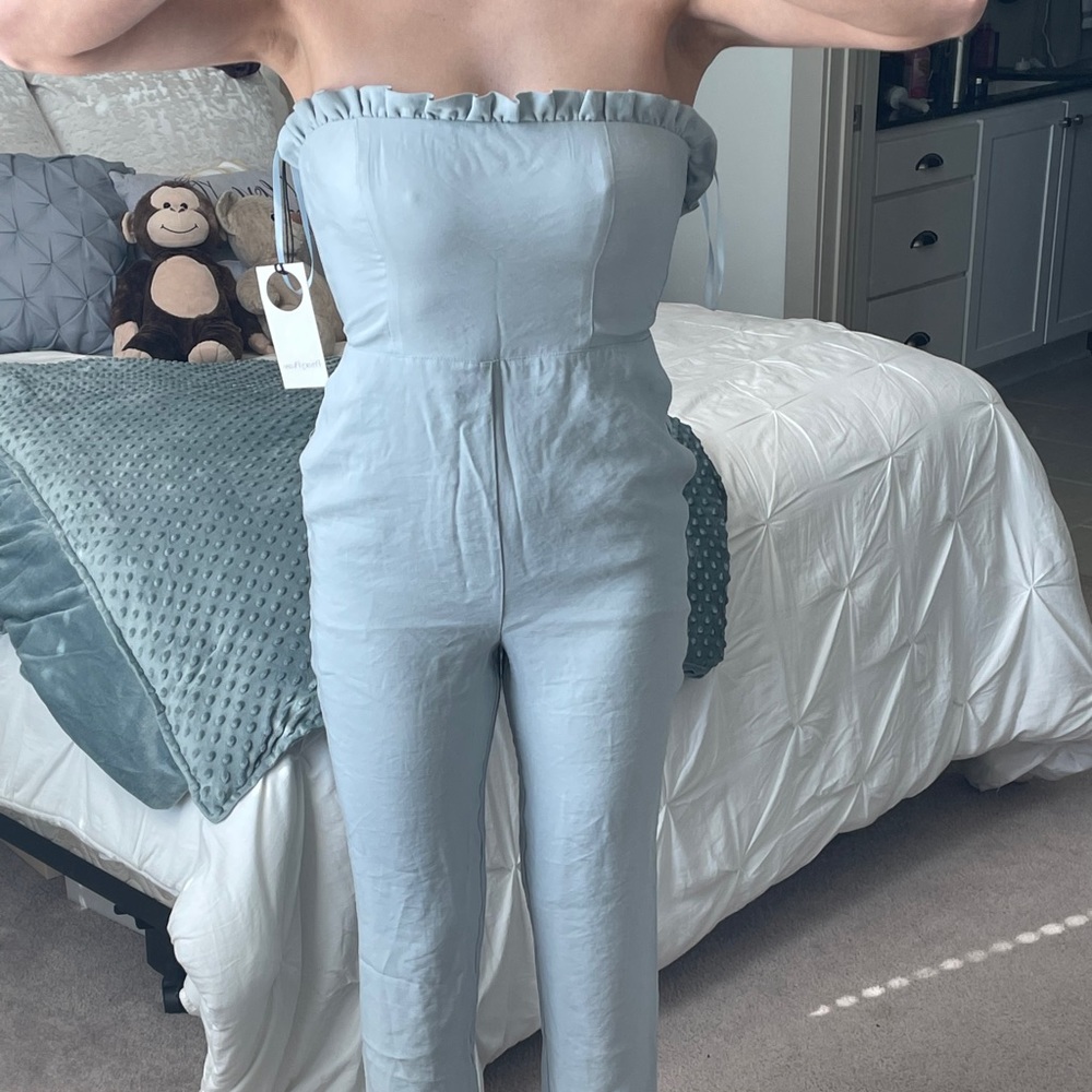 Revolve light blue jumpsuit, never worn